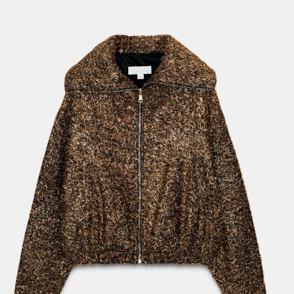 This Seasons Zara Gold Bomber